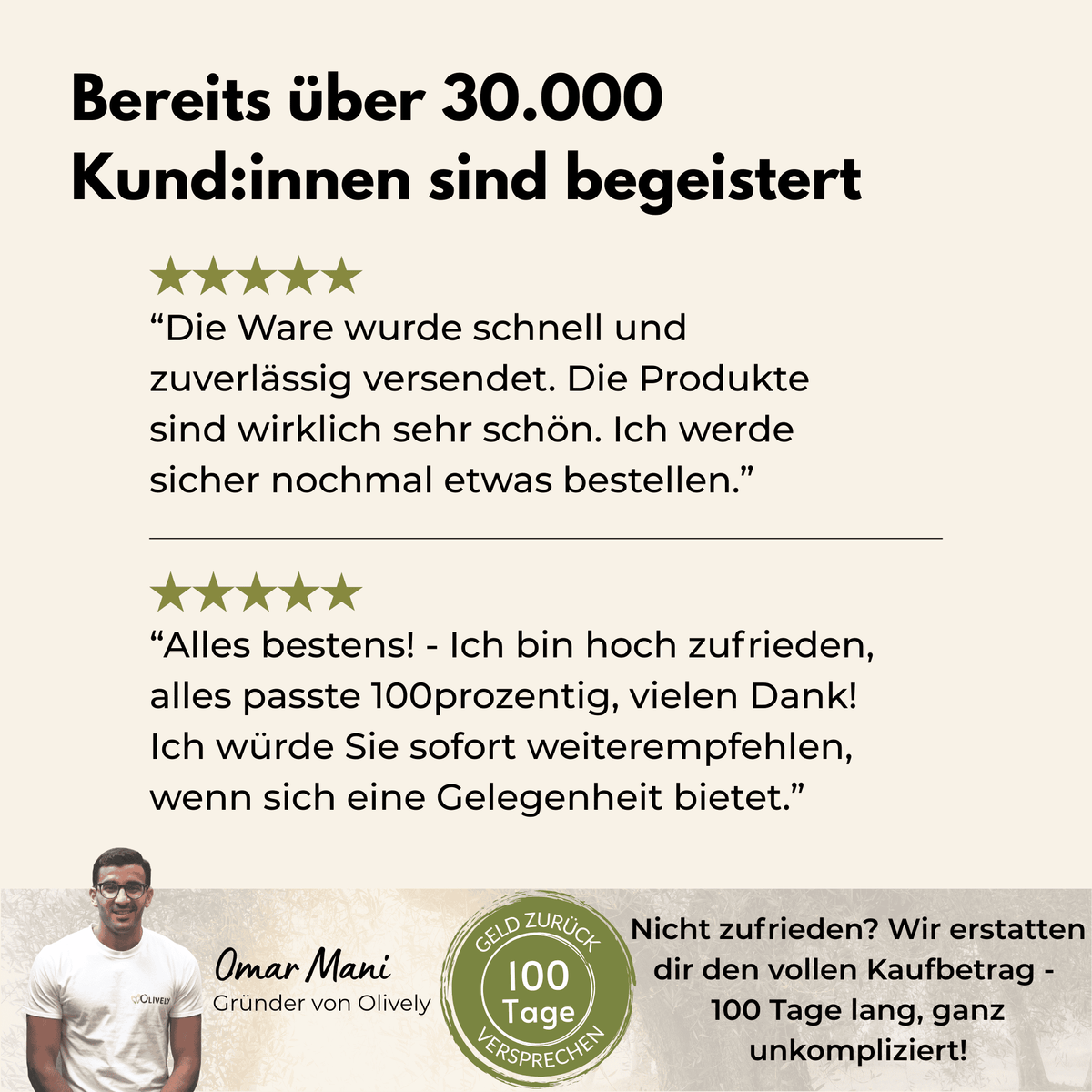 Kundenzufriedenheit bei Olively