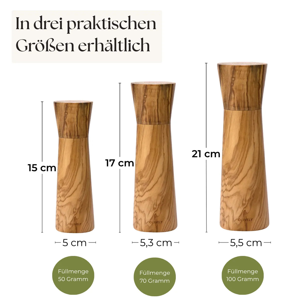 Salz und Pfeffermuehle aus Holz