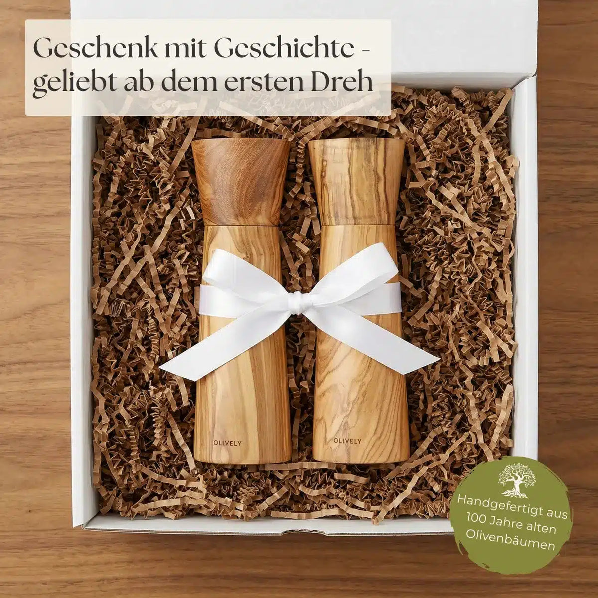 Salz und Pfeffermuehle aus Holz