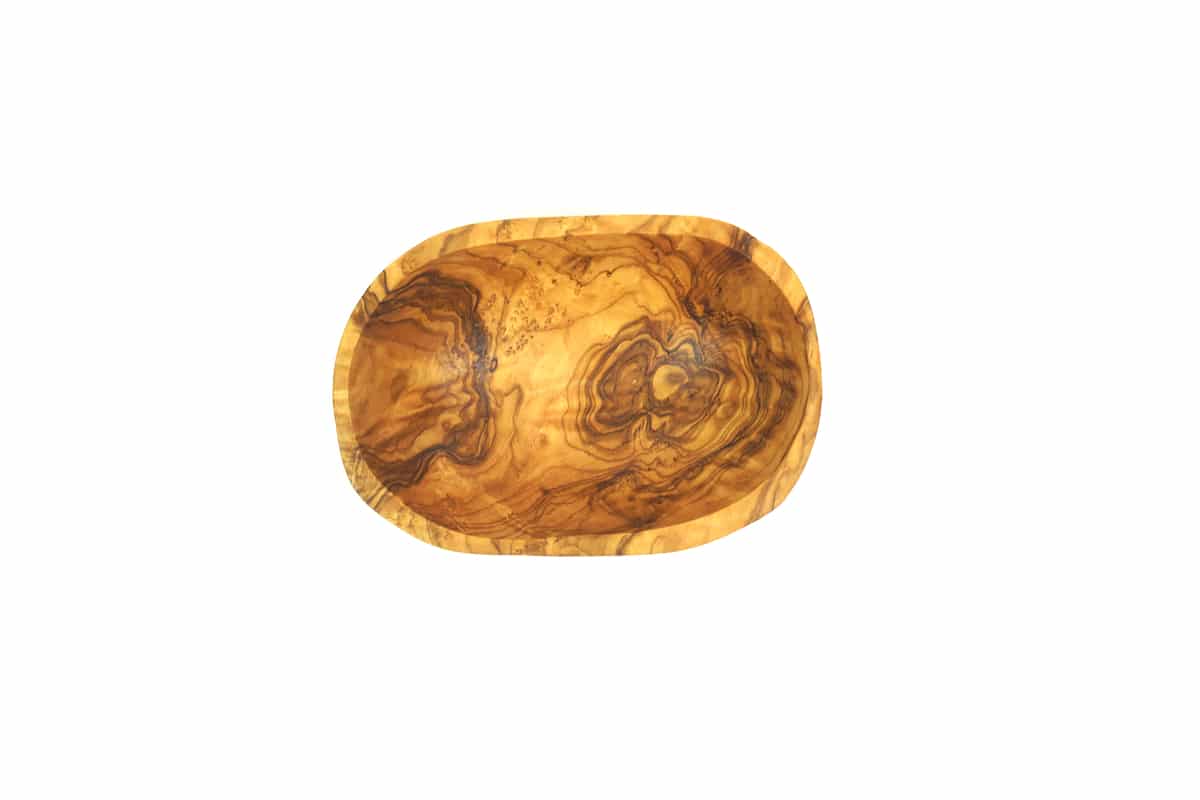 Snackschale Olivenholz Draufsicht