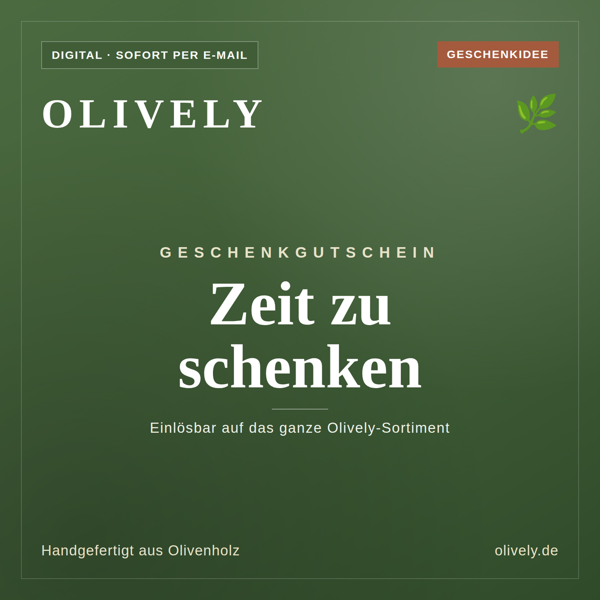 Olively Geschenkgutschein
