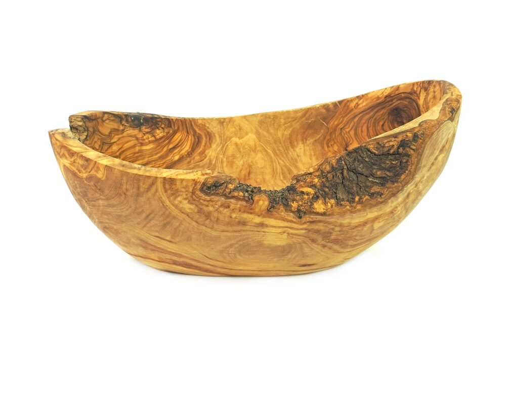 Obstschale Olivenholz, oval 30 cm