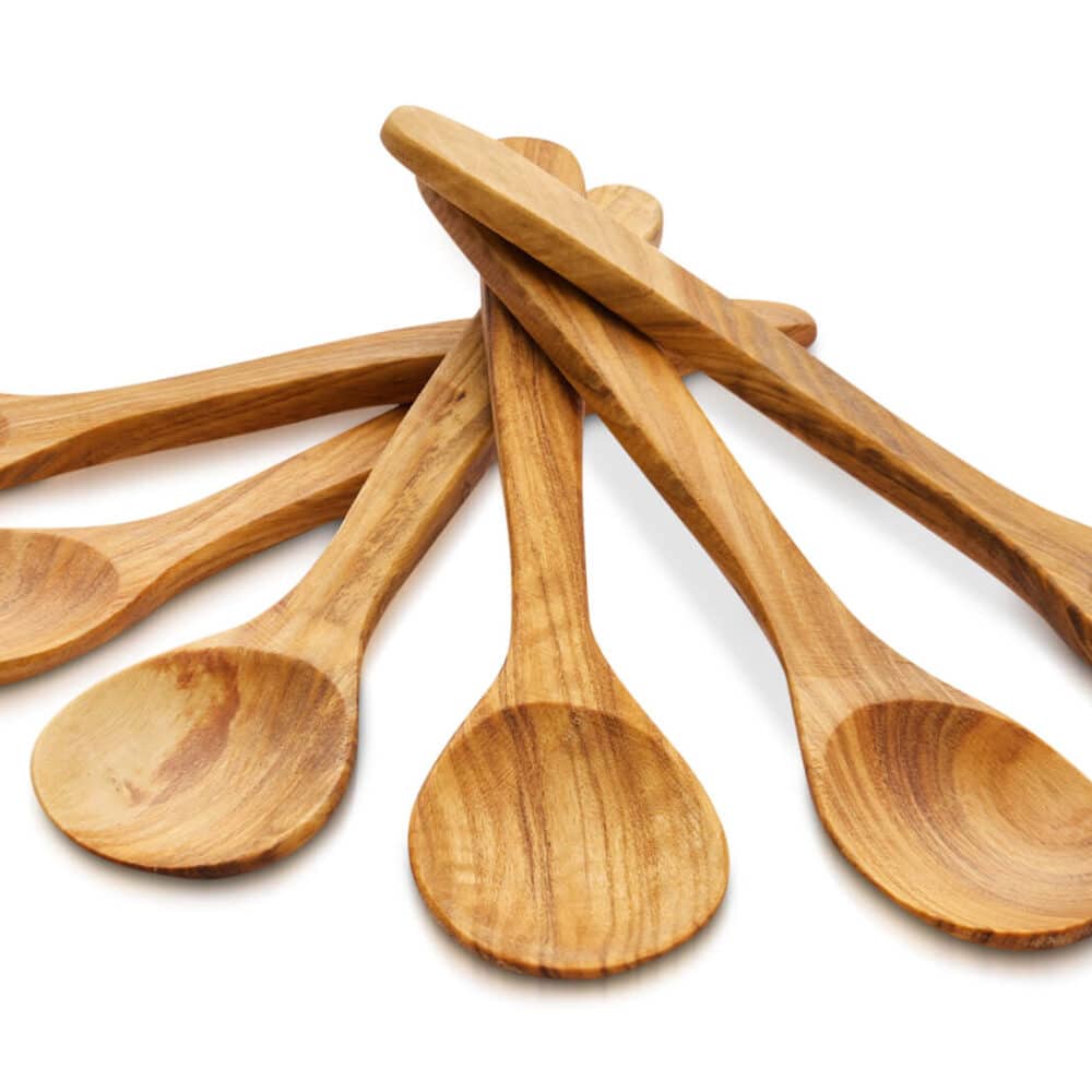 Holzlöffel aus Olivenholz 6 Stueck