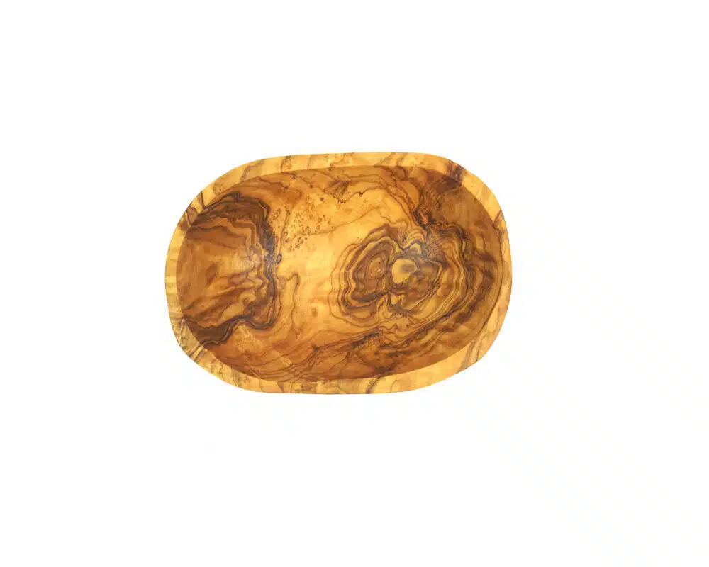 Snackschale Olivenholz Draufsicht