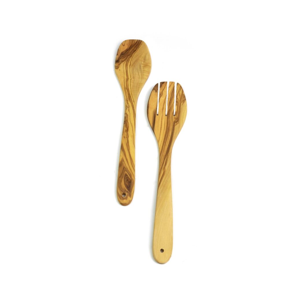 Olivenholz Salatbesteck