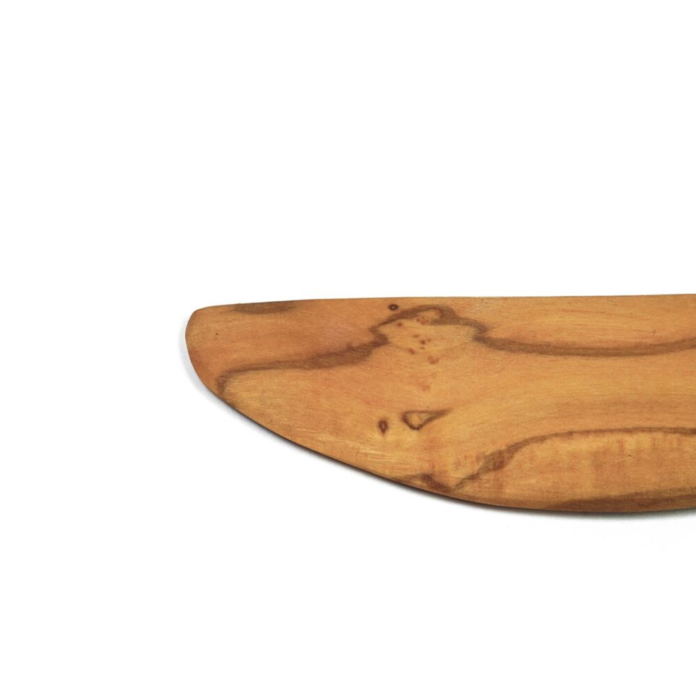 Buttermesser Olivenholz Detailansicht