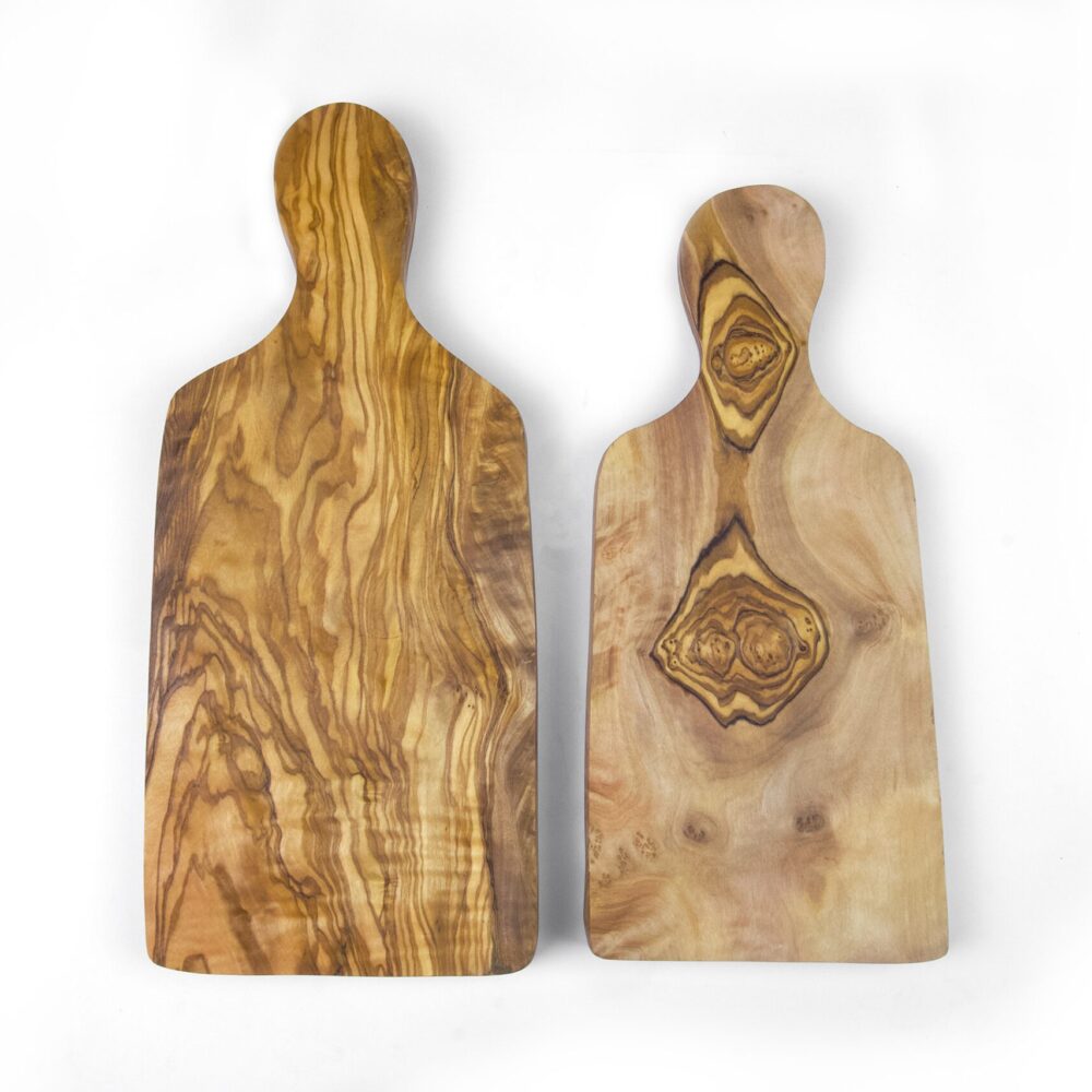 Zwei Frühstücksbretter mit Griff