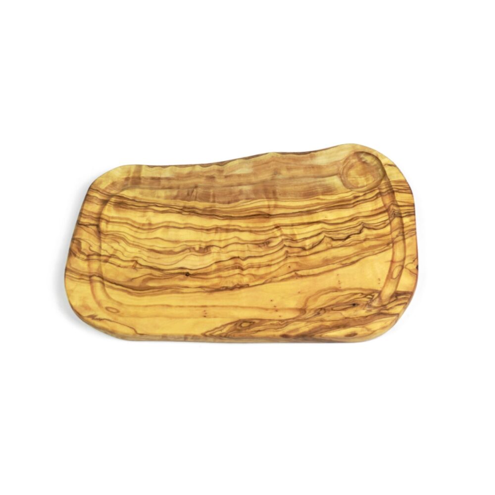 Steakbrett Olivenholz mit Saftrille