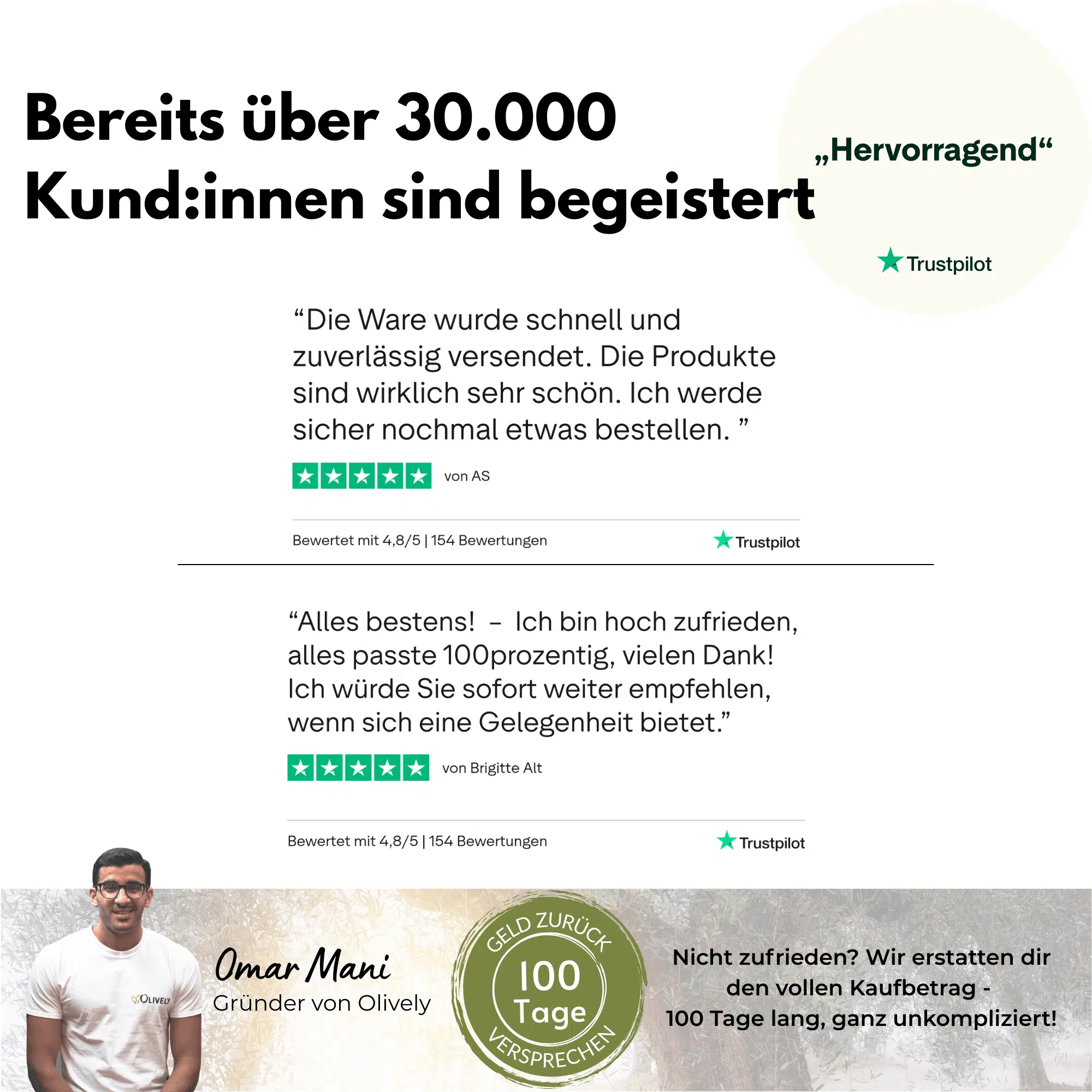 Garantieversprechen von Olively
