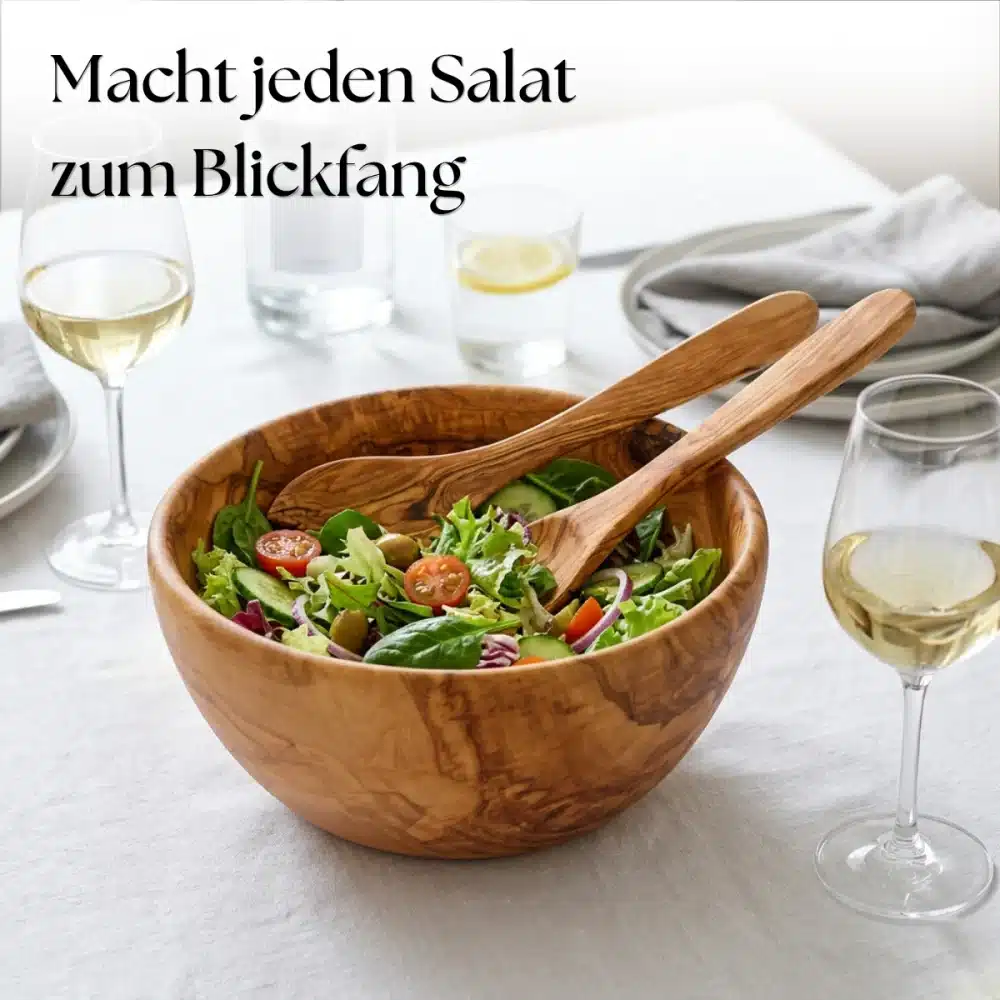 Salatschuessel aus Olivenholz