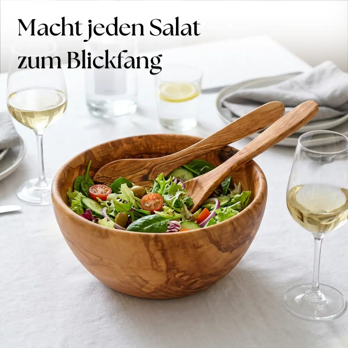 Salatschuessel aus Olivenholz