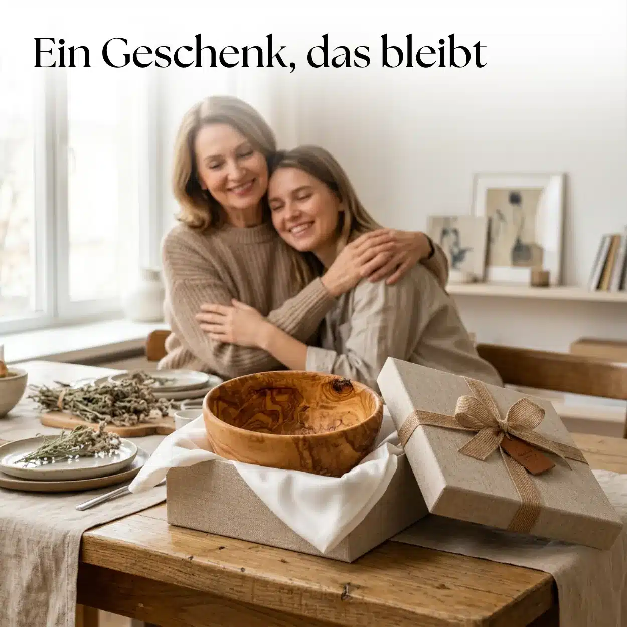 Salatschuessel aus Olivenholz zum verschenken