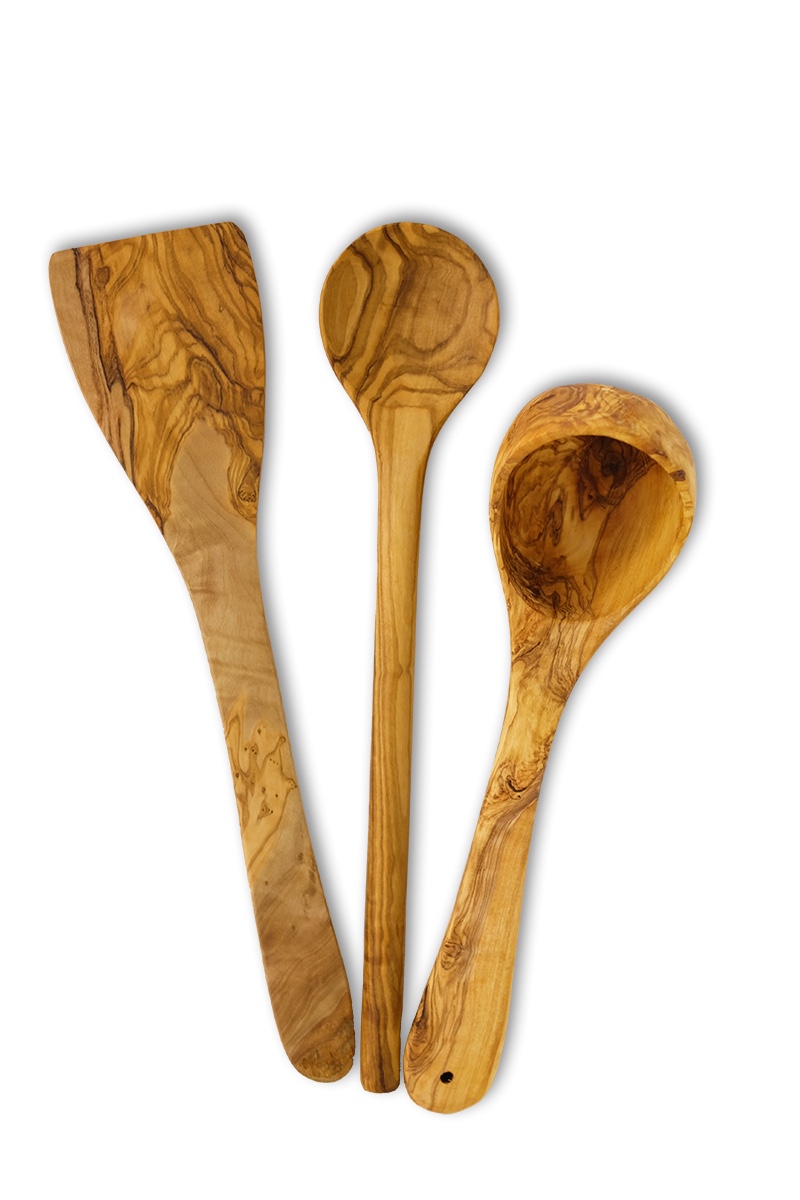 olivenholz-kochloeffel-set