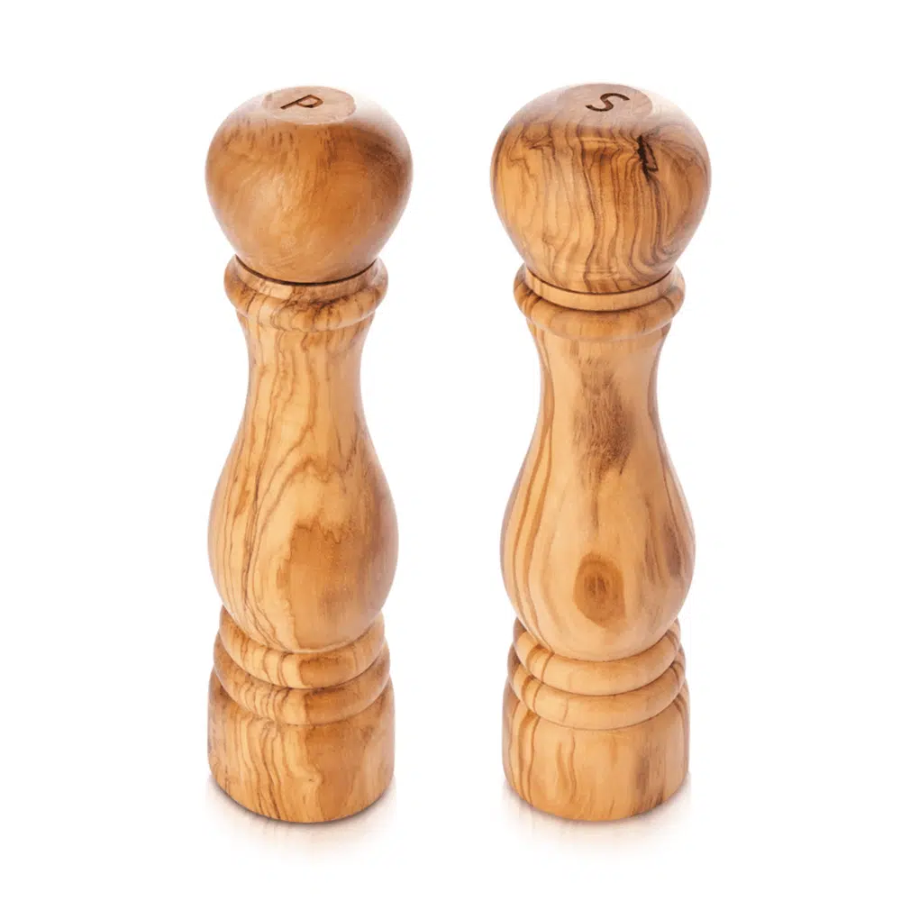 Salz und Pfeffermuehle aus Olivenholz