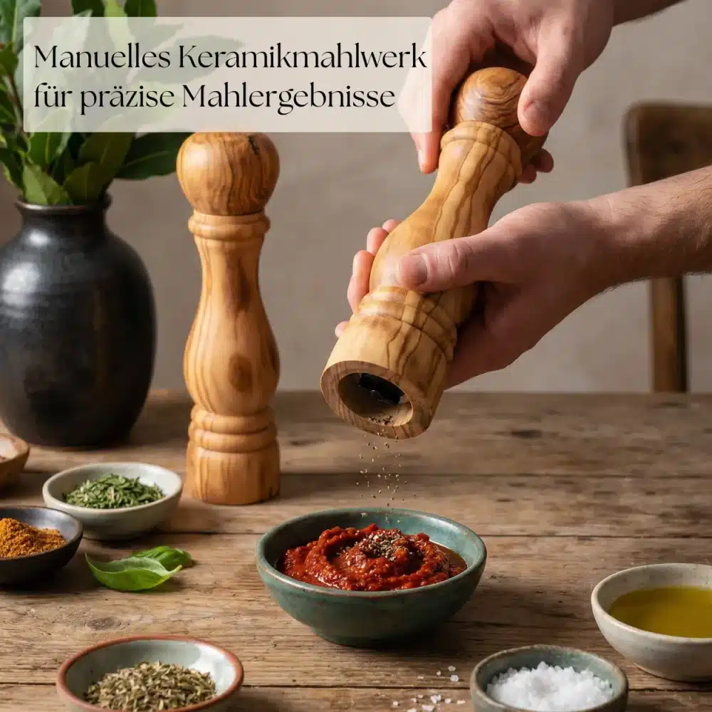 Salz und Pfeffermuehle aus Holz